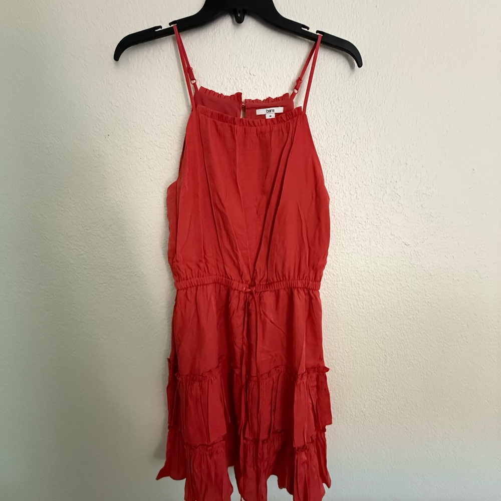 Bar III Vibrant Red Strappy Dress